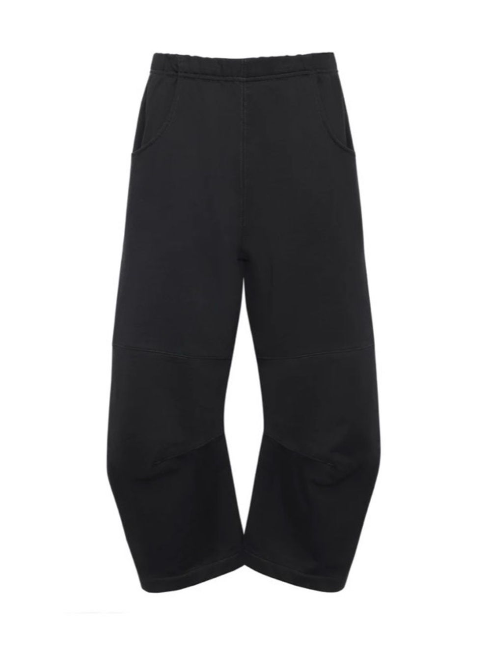 Roucha Women’s Penn Fleece Pants Black Overdye Barrel Leg Casual Size SMALL